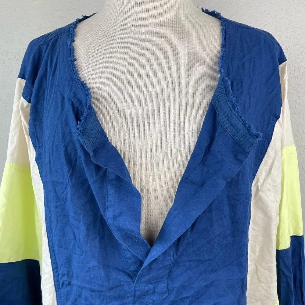 NWT Blue Alpine Pullover Light Jacket Top Size L